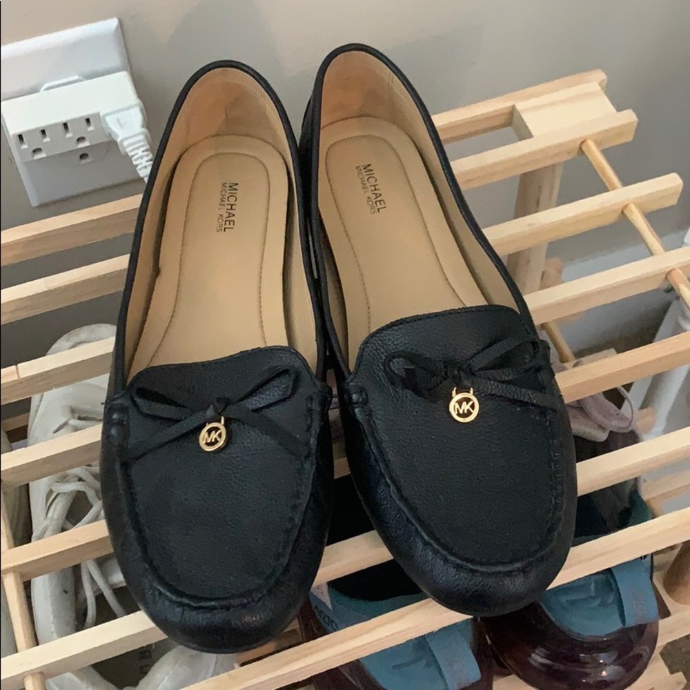 Comfy black MK flats